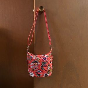 Vera Bradley Carson Mini Hobo - Coral Floral